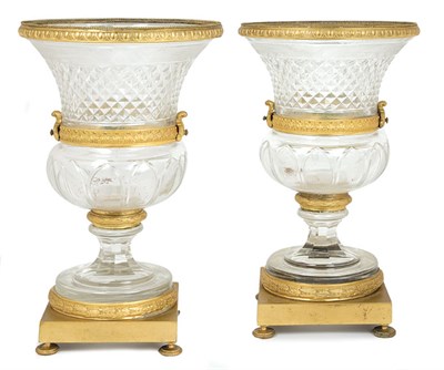 Lot 1311 - Pair of Louis XVI Style Gilt-Bronze Mounted...