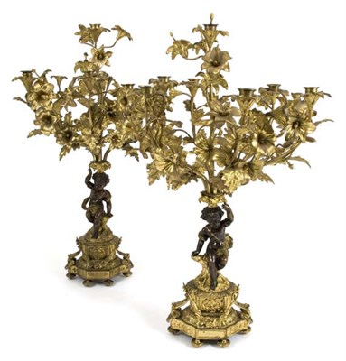 Lot 4210A - Pair of Transitional Louis XV/XVI Style Parcel...