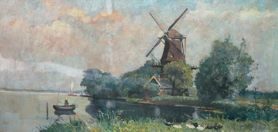 Lot 1056 - Hendrik Pieter Groen Dutch, 1886-1964 Sunlit...