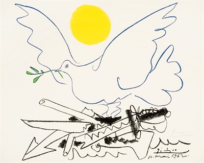 Lot 3397 - After Pablo Picasso DOVE OF PEACE Color offset...