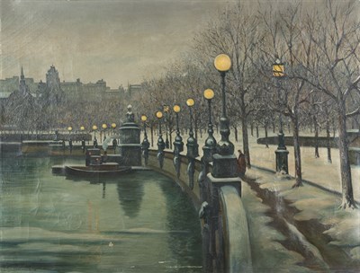 Lot 20 - Elias Ben Delman American, b. 1898 Along the...