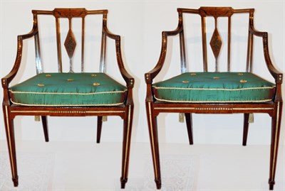 Lot 3459 - Pair of Regency Polychrome Decorated Mahogany...