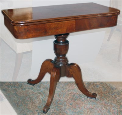 Lot 3464 - Regency Style Mahogany Fold Over Card Table...