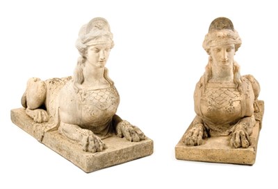 Lot 134 - Pair of Regence Style Earthenware Figures of...