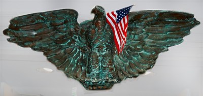 Lot 2343 - Copper Eagle Architectural Element With spread...