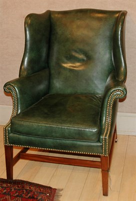 Lot 2199 - Federal Mahogany Upholstered Wing Chair With...