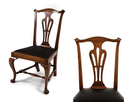 Lot 2179 - Chippendale Walnut Side Chair Possibly Salem,...