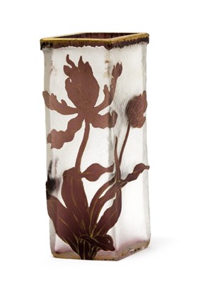 Lot 1585 - Daum Acid Etched Cameo Glass Vase Circa 1910...