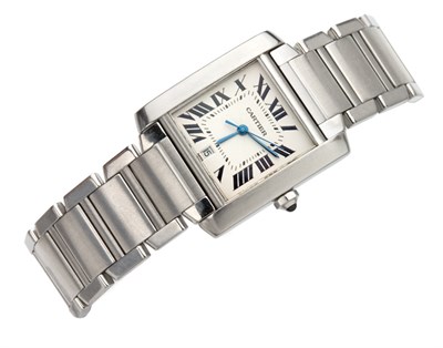 Lot 244 - Gentleman's Stainless Steel Wristwatch, Cartier