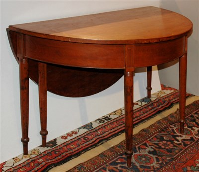 Lot 2209 - Federal Cherry Fold-Over Dining Table 19th...