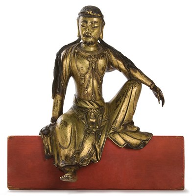 Lot 203 - Chinese Gilt-Bronze Bodhisattva Early Ming...