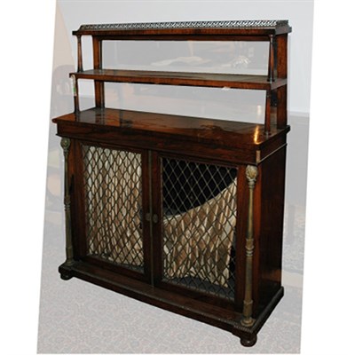 Lot 353 - Regency Gilt Brass Mounted Rosewood Chiffonier...
