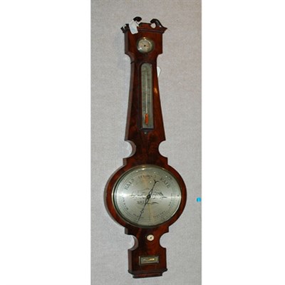 Lot 377 - Victorian Mahogany Barometer 19th Century The...