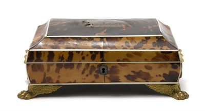 Lot 369 - Regency Gilt-Bronze Mounted and Silver Inlaid...