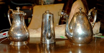 Lot 3316 - Three Sterling Silver Small Teapots Total...