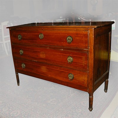 Lot 347 - Italian Neoclassical Walnut Commode Circa 1800...