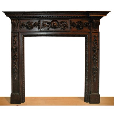 Lot 128 - George III Style Carved and Stained Oak...