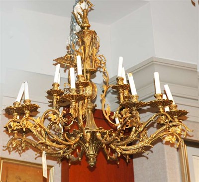 Lot 3386 - Renaissance Style Gilt-Metal Eighteen-Light...