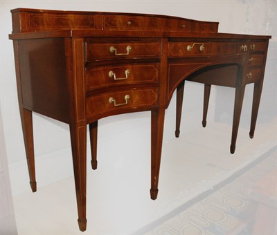 Lot 393 - George III Style Inlaid Mahogany Sideboard...