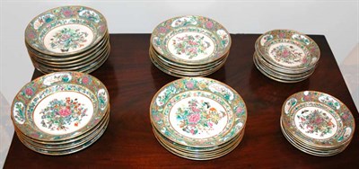 Lot 2267 - Canton Famille Rose Porcelain Partial Dinner...