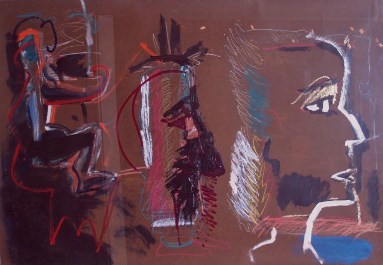 Lot 69 - 20th Century School Untitled Abstraction Mixed...