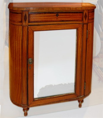 Lot 3227 - George III Style Inlaid Mahogany Side Cabinet...
