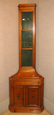Lot 3211 - George III Style Fruitwood Corner Cabinet...