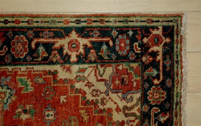 Lot 561 - Indo-Herez Runner India, contemporary Three...
