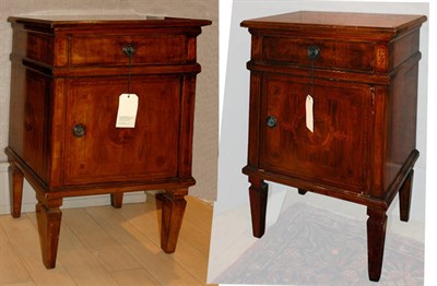 Lot 1407 - Companion Pair of Italian Marquetry Inlaid...