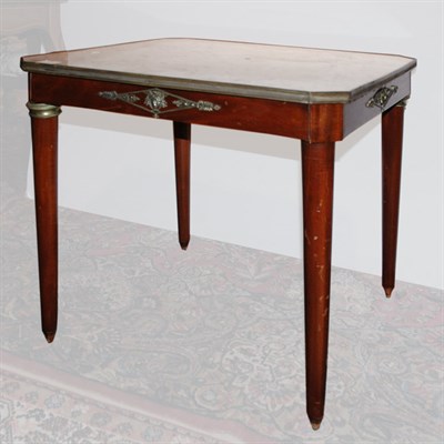 Lot 1390 - Empire Style Gilt-Metal Mounted Mahogany Low...