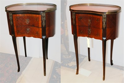 Lot 1121 - Pair of Louis XVI Style Metal Mounted Walnut...