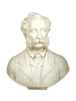 Lot 1085 - Italian Carved Marble Bust of a Gentleman...
