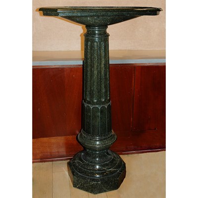 Lot 1082 - Neoclassical Style Green Marble Pedestal En...
