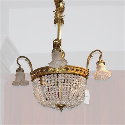 Lot 1330 - Louis XVI Style Gilt-Metal and Glass...