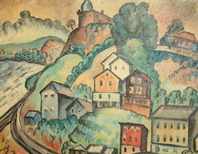 Lot 54 - Joseph Lomoff American, 1889-1986 Landscape...