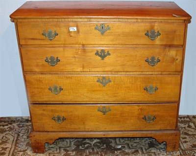 Lot 2282 - Chippendale Cherry Chest of Drawers Possibly...
