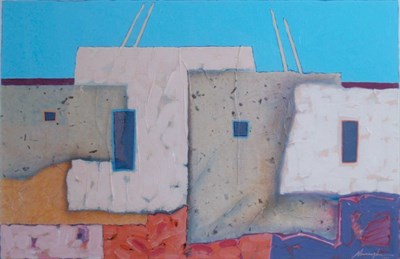 Lot 37 - Dan Namingha Native American, b. 1950 Sichomos,...