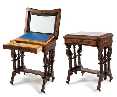 Lot 2292 - Renaissance Revival Inlaid Part Ebonized...