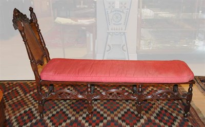 Lot 2126 - William and Mary Walnut and Caned Daybed 18th...