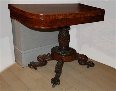Lot 2151 - Classical Mahogany Fold-Over Card Table New...