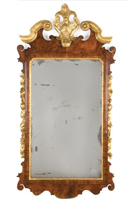 Lot 162 - George II Parcel Gilt Walnut Mirror Mid 18th...