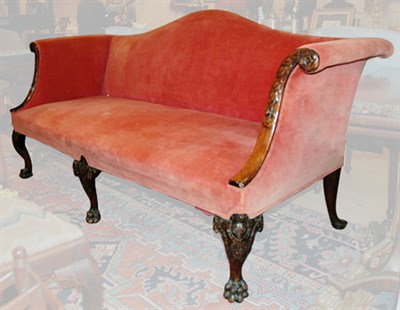 Lot 137 - George II Mahogany Settee The arched back and...