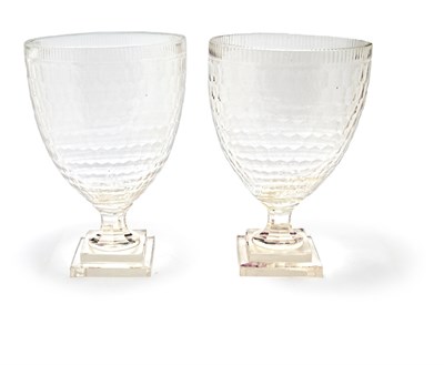 Lot 3352 - Pair of Anglo Irish Style Beveled Glass...