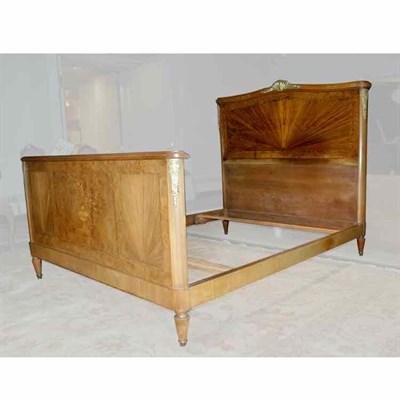 Lot 1353 - Louis XVI Style Metal Mounted Marquetry Inlaid...