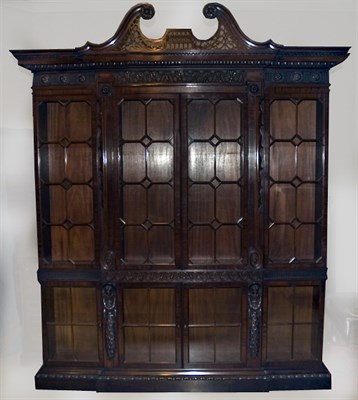 Lot 412 - George III Style Mahogany Glazed Door...
