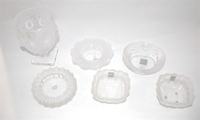 Lot 265 - Group of Seven Lalique Crystal Dishes and Figures