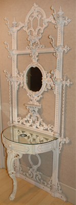 Lot 237 - Late Victorian Painted Iron Hall Stand Height...