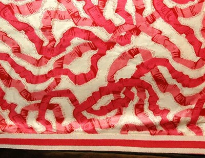 Lot 3260A - Two Pairs of Ribbon Chintz Curtains Colefax &...