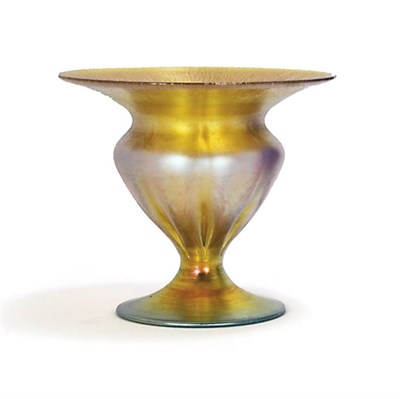 Lot 1514 - Tiffany Favrile Glass Vase Circa 1919 Of...