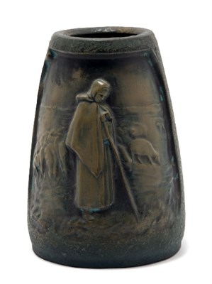 Lot 1525 - Amphora Pottery Vase Circa 1900 Of tapering...